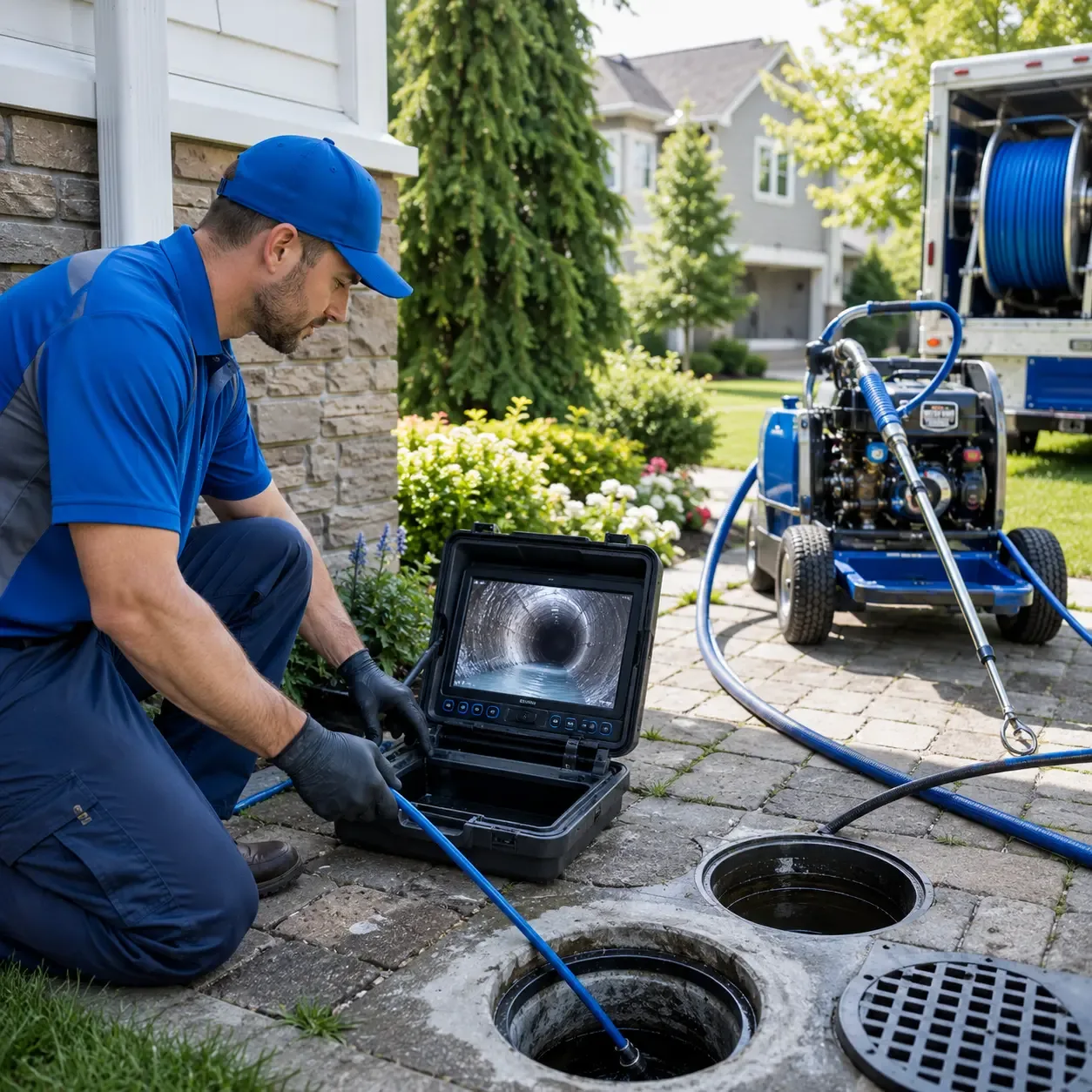 Outdoor drain cleaning professionals serving Summit, AR
