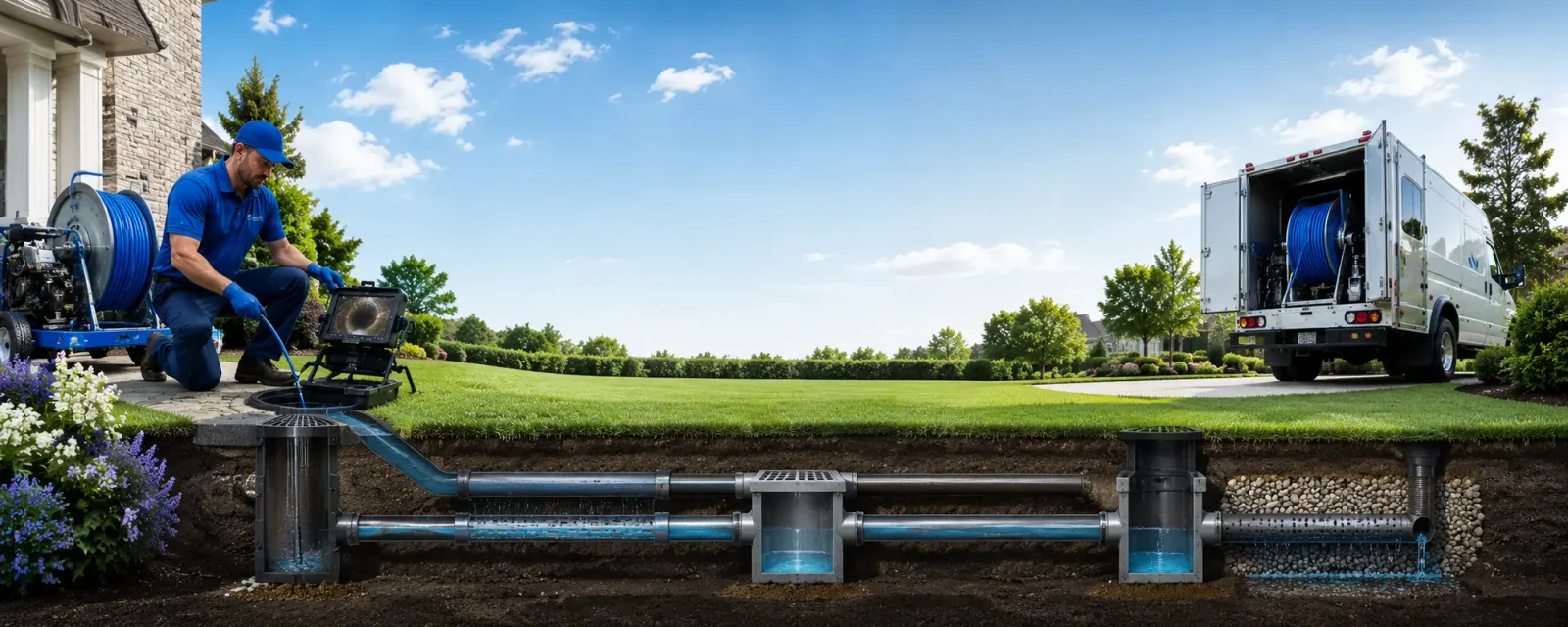 Outdoor drain cleaning information for Summit, AR